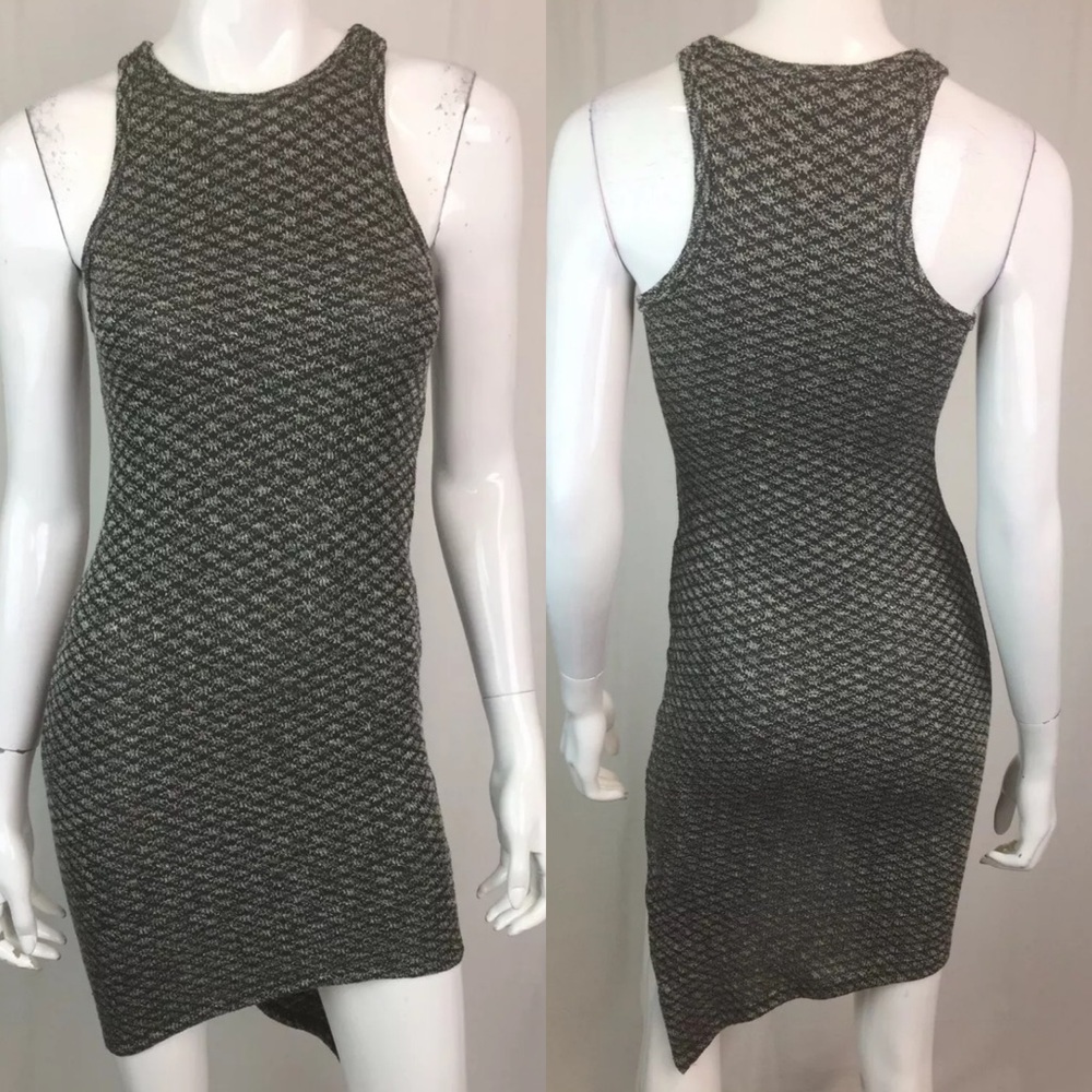 The Coverii Asymmetric Knit Bodycon Stretchy Dress
